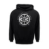 Youth Detroit Pistons Distressed 313 Logo Pullover Sweatshirt in Black - Front View
