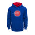 Juvenile Outerstuff Pistons Prime Hooded Sweatshirt in Blue - Front View