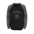 Youth Outerstuff Pistons Crewneck Sweatshirt in Black and Gray - Front View