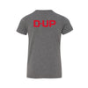 Youth Pistons D-Up Team Logo T-Shirt in Gray - Back View