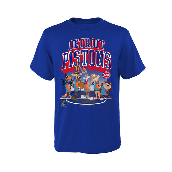 Youth Outerstuff Space Jam T-Shirt in Blue - Front View
