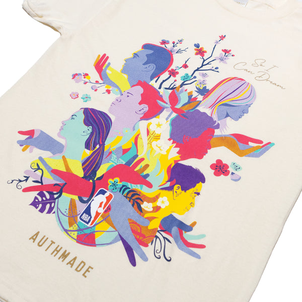 Pistons X Authmade AAPI Dreamers T-shirt front graphic