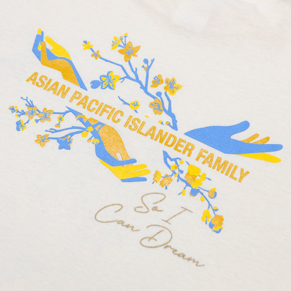 Pistons X Authmade AAPI Dreamers T-shirt back graphic zoom
